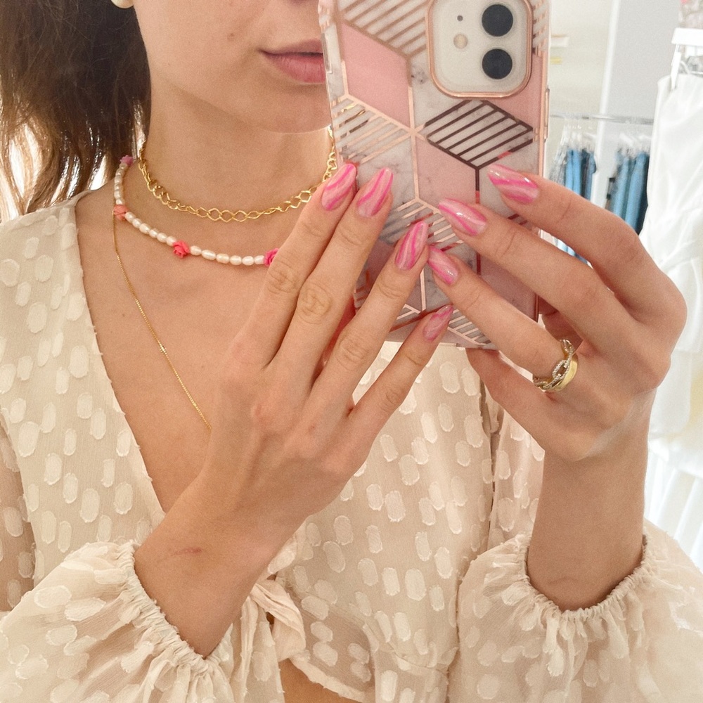 Rose and Pearls necklace